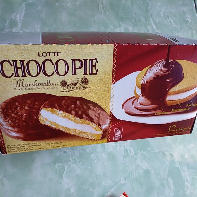 

chocopie isi 12 pcs