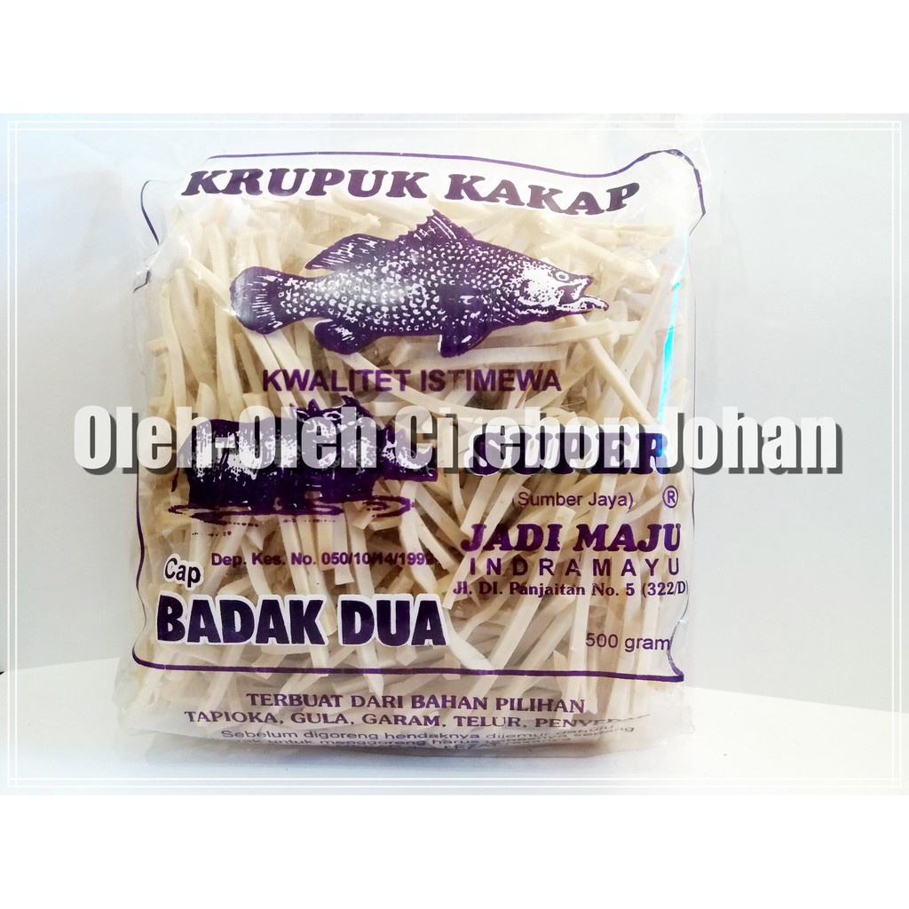 

Krupuk Udang/Ikan Cap Badak Dua El Stik - Ikan