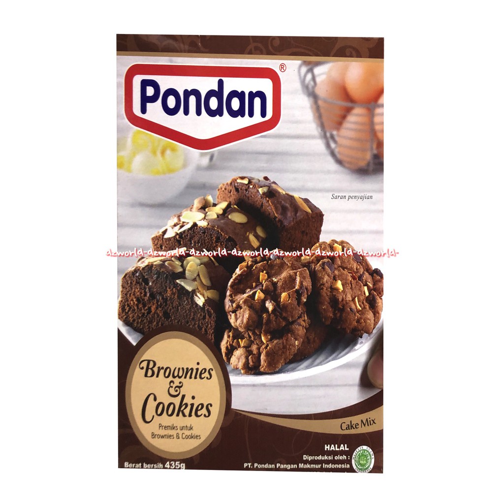 

Pondan Brownies & Cookies 435Gr Cake X Tepung Instan Preks Siap Pakai Membuat Kue Bronis Ulang Tahun