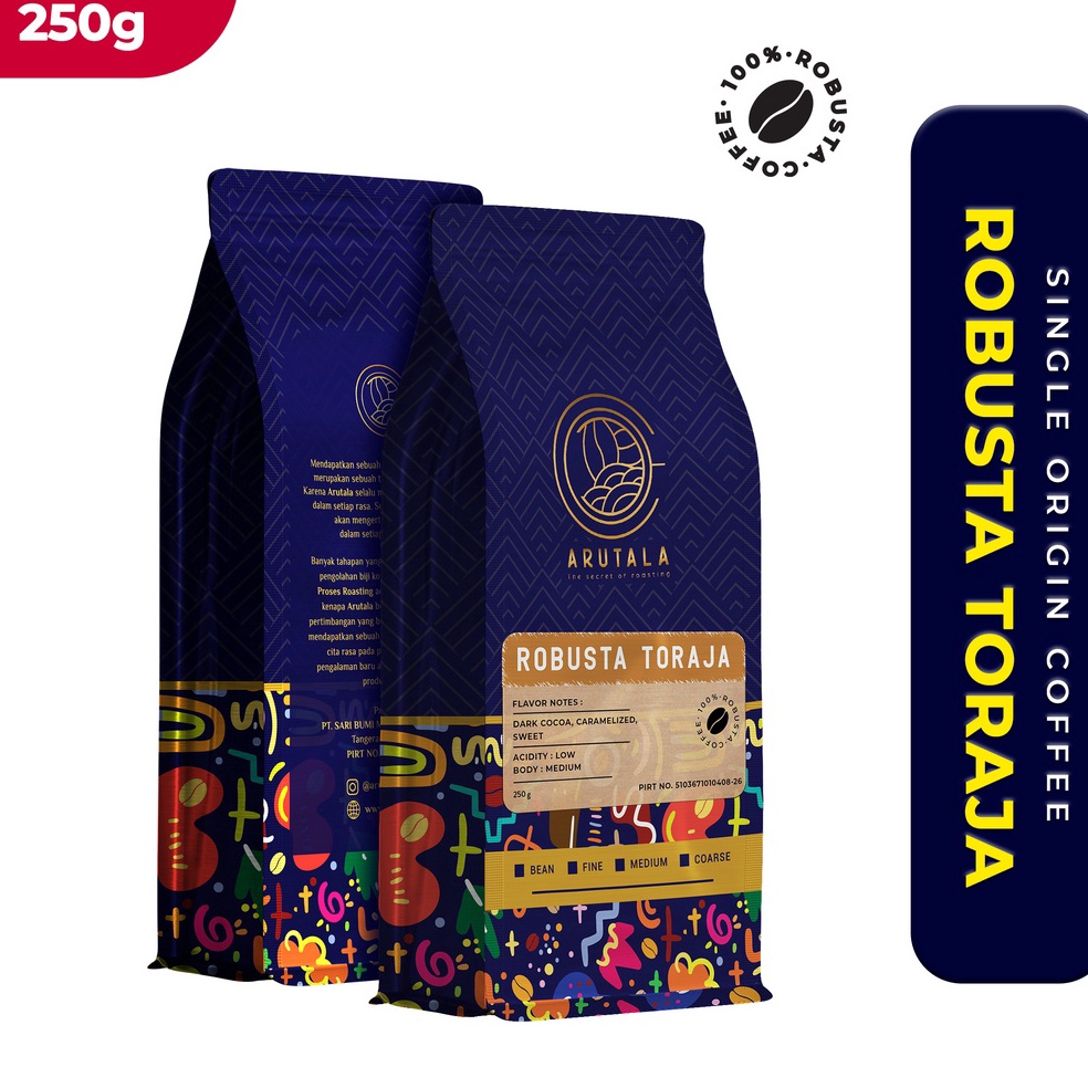 

WHJV7019 ARUTALA Kopi Toraja Rantebua Robusta Coffee 250 gram