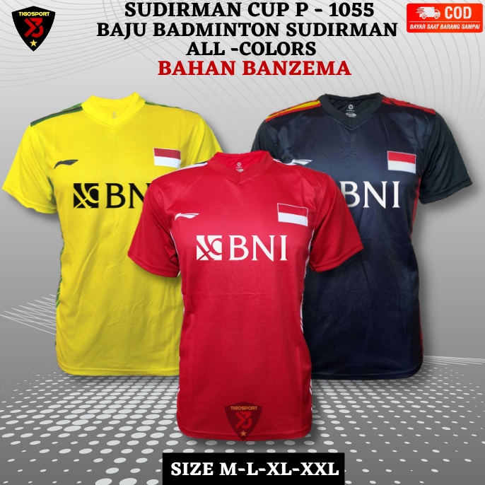 95 KAOS BADMINTON L-CHAMP BNI/BAJU BULUTANGKIS/JERSEY BADMINTON/KAOS BULUTANGKIS ✸Terlaris