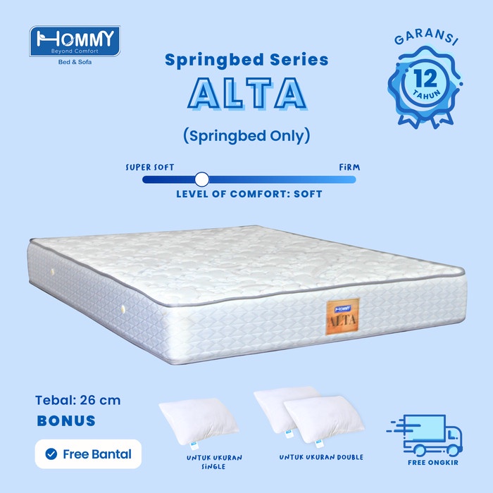 Hommy Springbed Type Alta (Tebal 25 Cm)