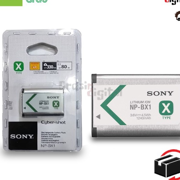 [Nご C☑T> Baterai Sony NP-BX1 For Sony Cyber-Shot HX50V, DSC-HX50V, HX60V, HDR-AS10, HDR-AS15berkuali