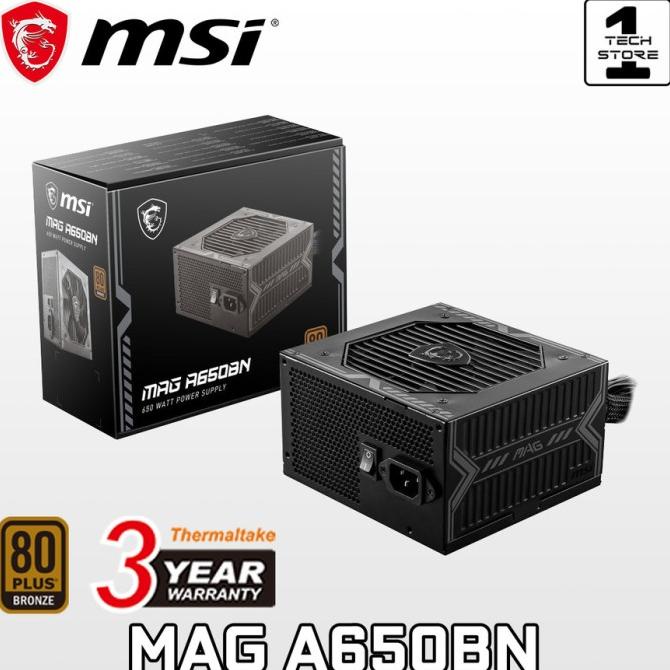 Langsung Proses Power Supply Msi Mag A650Bn 650Watt - Psu Msi A650Bn Bronze 80+ 650W