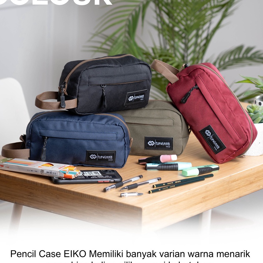 

[L-I❤✯15] HEYLOOK Official - Tempat Pensil Eiko Kotak Pensil Pencil Case Kostak Anak Atk Sekolah Kuliah Kantor Kerja- top.produuk.!
