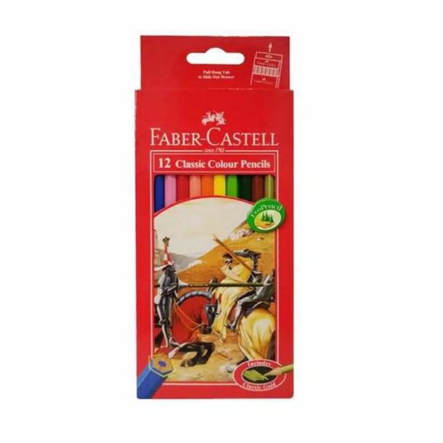 

Kekinian Classic colour Faber Castell 12 long / Pensil warna 12 Panjang 03O