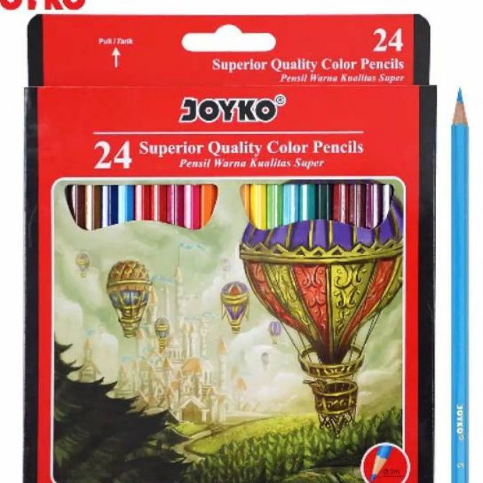 

[MP✮.0☞] Pensil warna Joyko 24 warna panjang CP-101 ( 1set/24wrn )terviral..!