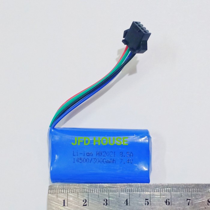PROMO BATERAI RAKIT 2 RC 14500 7.4V/7,4V SOKET 4 PIN 3000MAH BATERAI MOBIL TERMURAH
