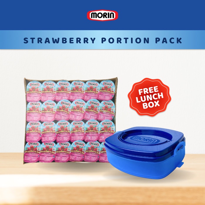 

Morin Strawberry Jam Portion Pack 14 gr (free Lunch Box Morin Biru)