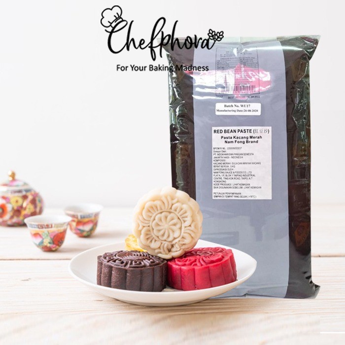 

Isian Filling Kue Bulan Mooncake Nam Fong Red Bean Kacang Merah 5KG