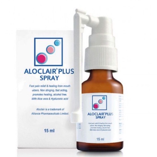 Aloclair Plus Spray 15 ml Obat Sariawan Bayi Anak Dewasa