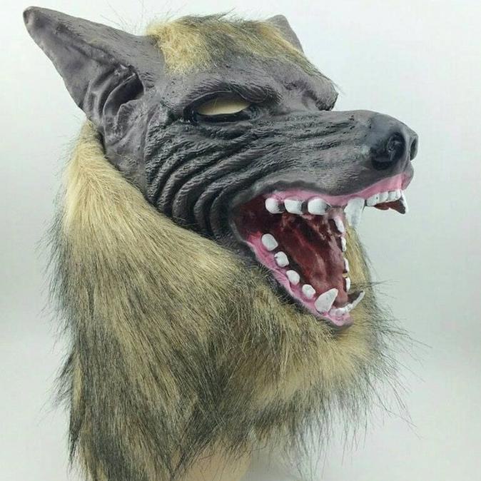Termantab] TOPENG SERIGALA Latex, LATEX MAsk WOLF, MASK HALLOWEEN, MASK PARTY