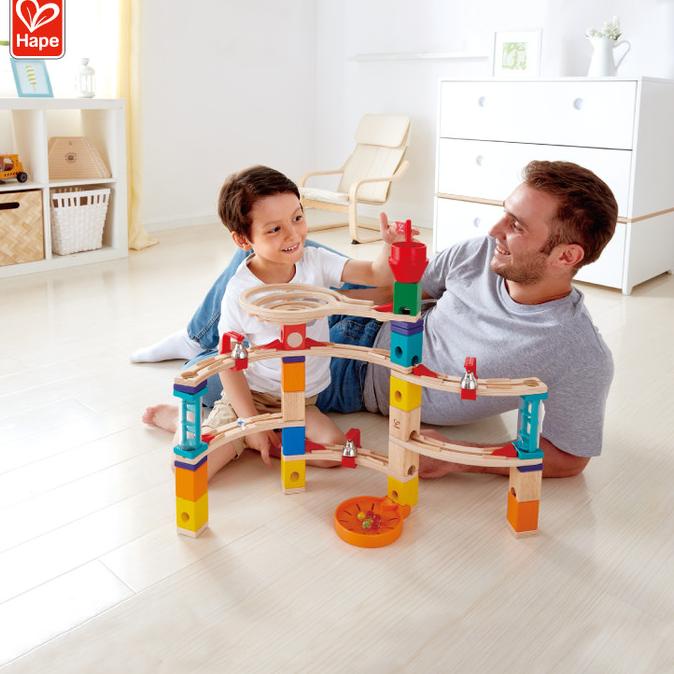 HAPE Castle Escape Marble Run mainan edukasi gundu bola kelereng balap