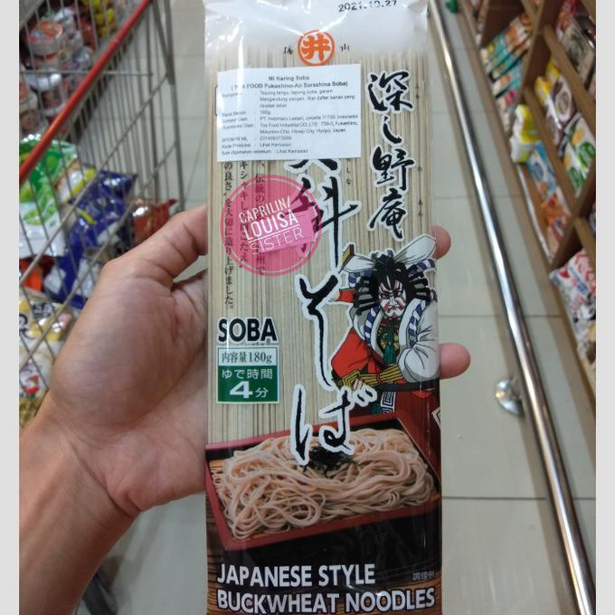 

^%^%^%^%] mie kering soba 180 gr Halal - Toa food fukashino-An sarashina soba