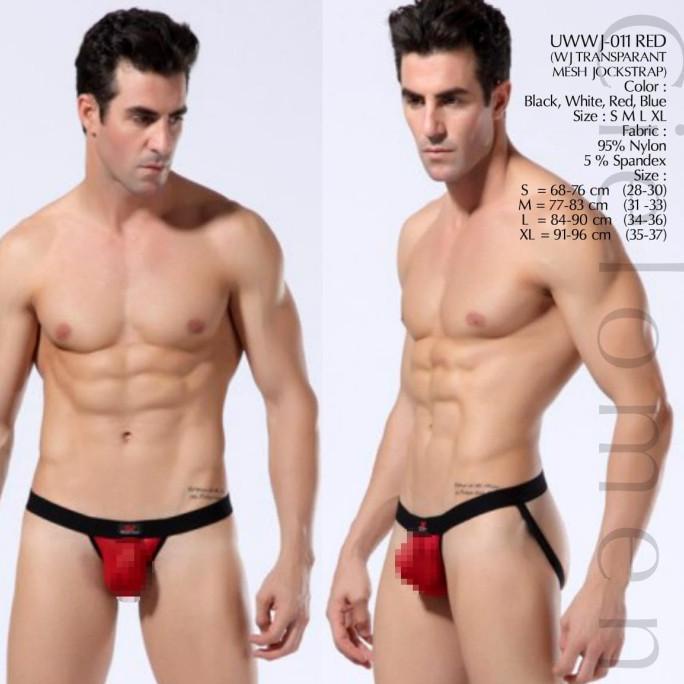 Underwear Import Back-Door Uwwj-011 Red Mesh Jockstrap Cd Gstring