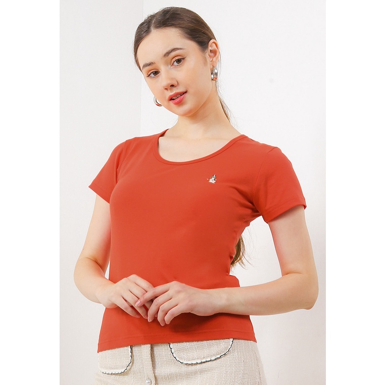 Kaos Hush Puppies Original Wanita Pakaian Unlined Wedding Ori Berkualitas Stormi Slim Fit Tee Woman 