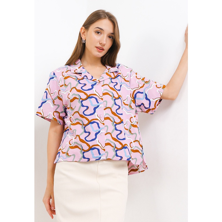 Kemeja Hush Puppies Original Wanita Baju Warna Pink Merah Muda Kondangan Branded Limited Edition Vid