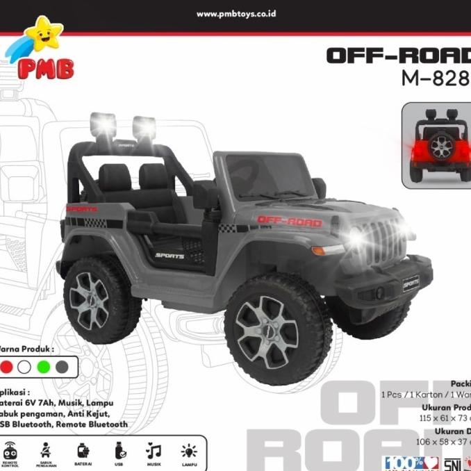 Mobil Aki Anak Jeep Off Road Pmb M-8288 M8288 M 8288