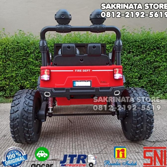 Mainan Anak Mobil Aki Mosnter Jeep Rubicon 4Wd