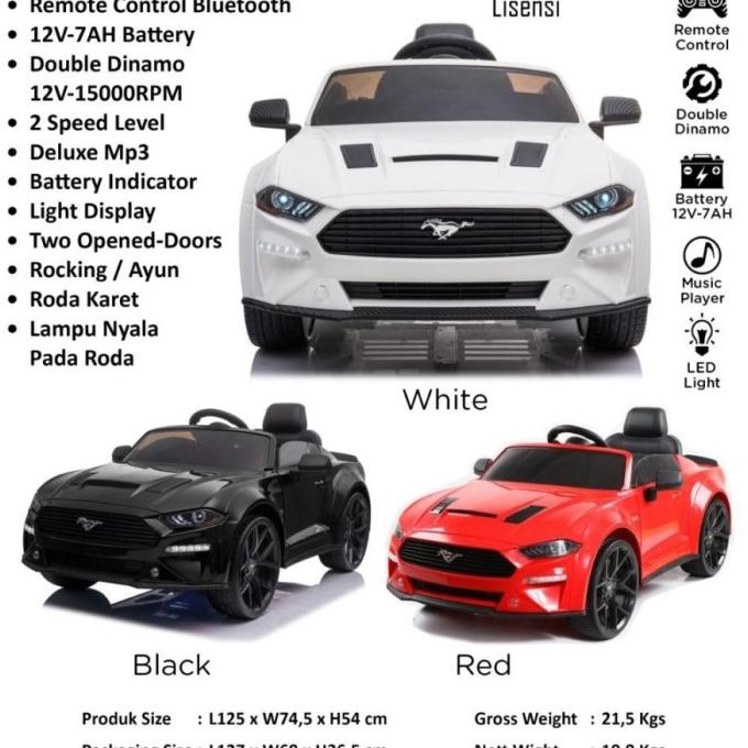 Mobil Aki Anak Pliko Ford Mustang
