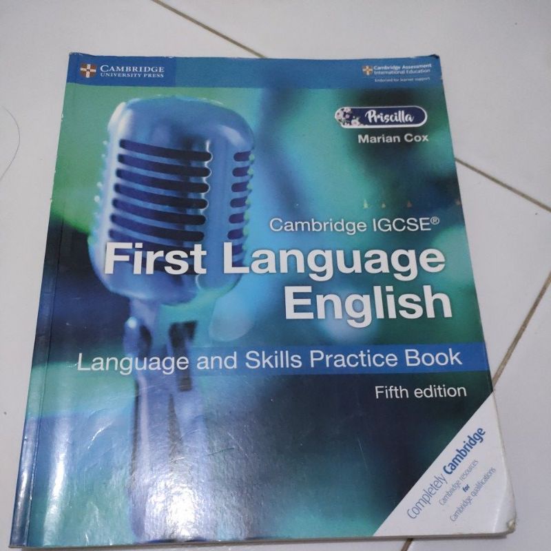 Cambridge IGCSE FIRST LANGUAGE ENGLISH - language and skills practice book - fifth edition
