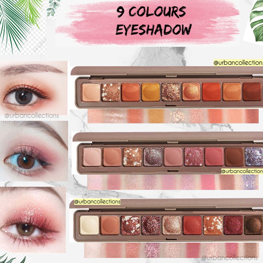 Baru Eyeshadow Lameila 9 WARNA Korean Eyeshadow Palette ORIGINAL Pigmented Glitter Matte