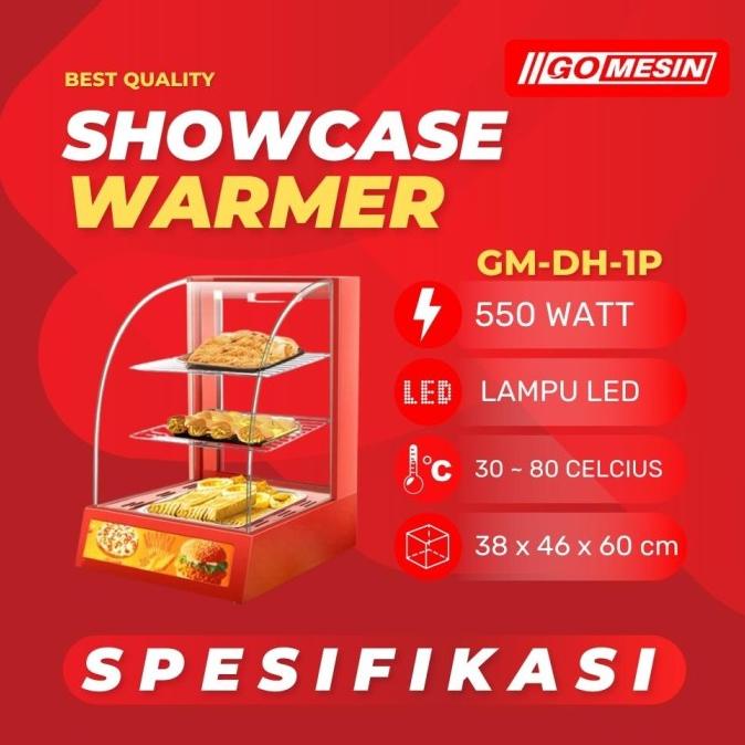 Showcase Warmer Gomesin Gm Dh1P Etalase Fried Chicken Penghangat