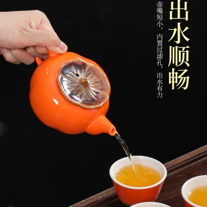 Chinese tea set keramik Orange / hampers teaset