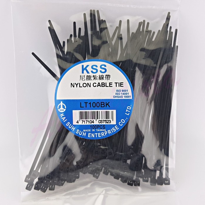 

cable ties / sabuk kabel kss hitam 100x2.5mm lt100bk - 100pcs tokolaris1629