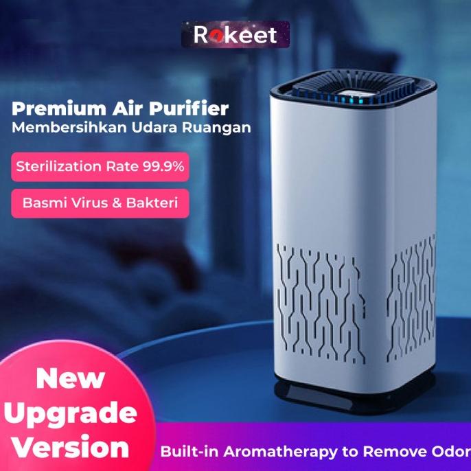 Rokeet Smart Air Purifier Portable Penyaring Udara Ruangan Filter Hepa Berkualitas