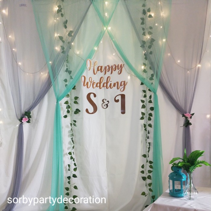Backdrop Background Lamaran Nikahan Aqiqah 2 Warna Tile Bestseller Backdrop