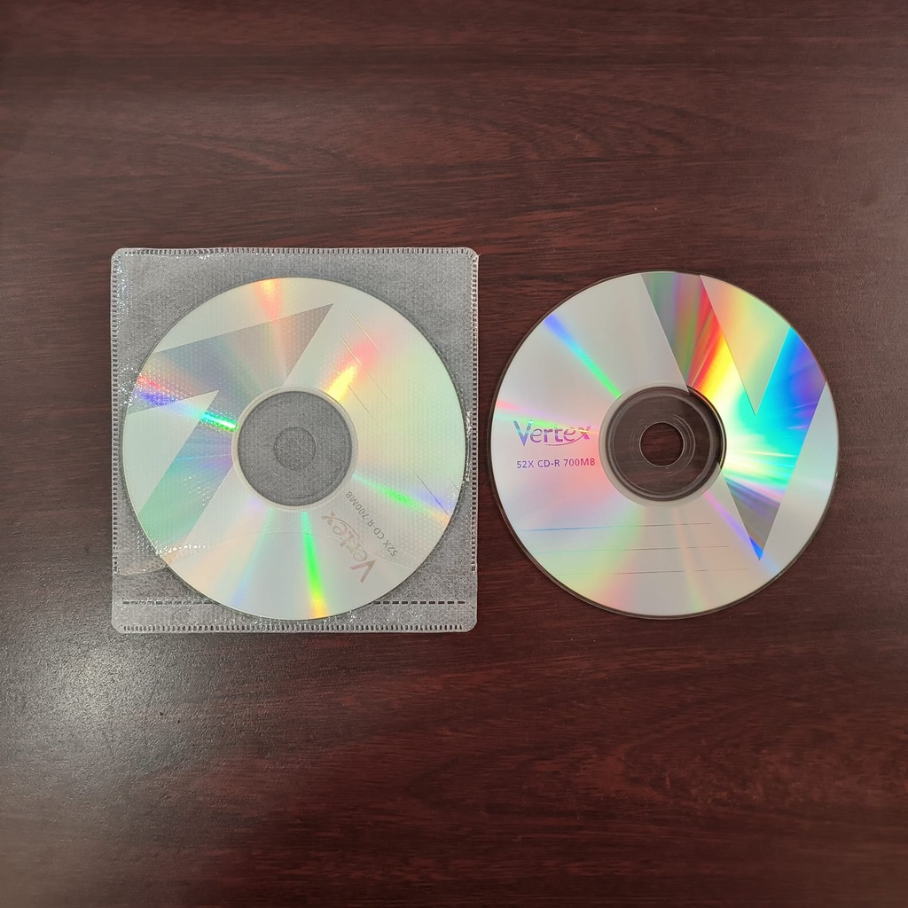 CD Kosong / Disc Blank VERTEX CD-R 52x ( 10 Keping )