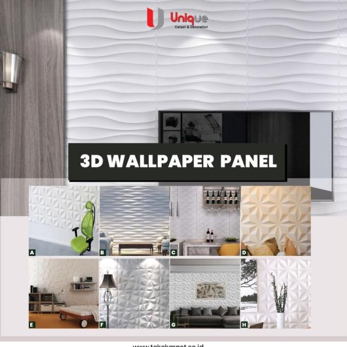 :<:<:<:<] 3D Wallpanel Motif Floral 50x50 cm / Wall panel / 3D Panel D006