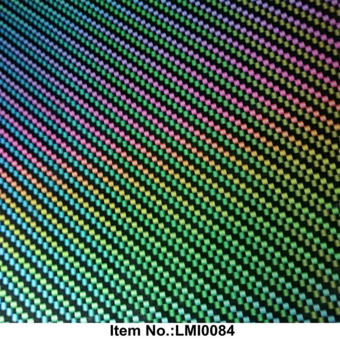 New Hydrographics Water Transfer Film Printing Carbon Fiber Pelangi Kode Am236