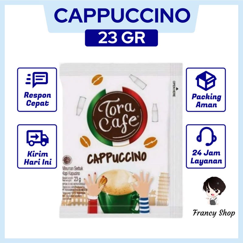 

Kopi Instan Sachet Tora Cafe Capucino 23 gr