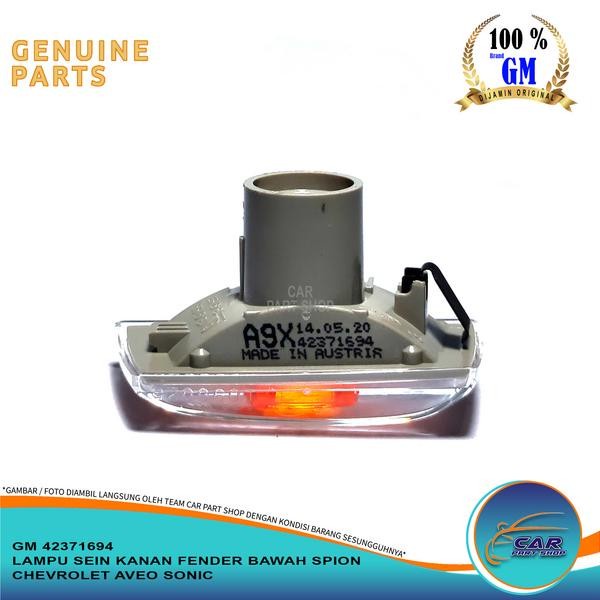 lampu sein kanan fender bawah spion chevrolet aveo sonic ori gm star