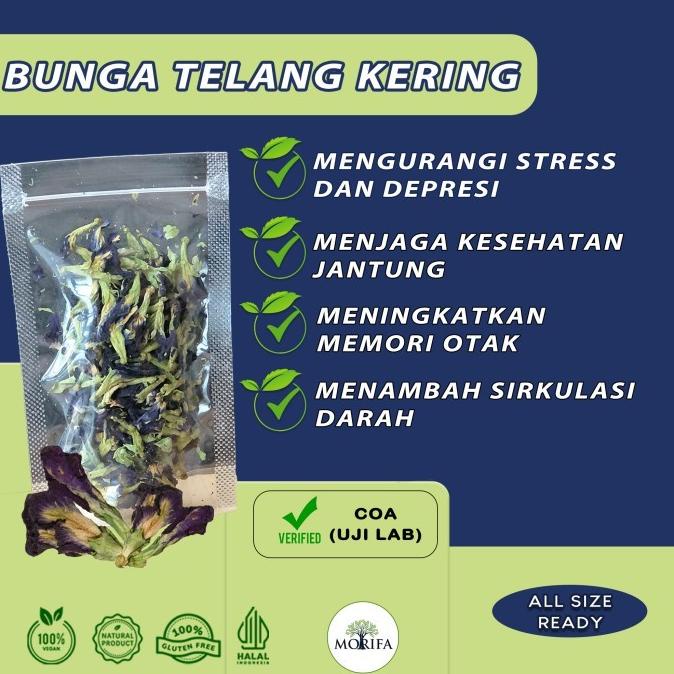 

BUNGA TELANG KERING PREMIUM PILIHAN BUTTERFLY PEA TISANE TEH