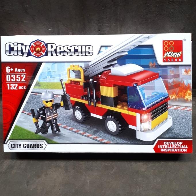 BRICK LEGO MOBIL PEMADAM KEBAKARAN CITY RESCUE