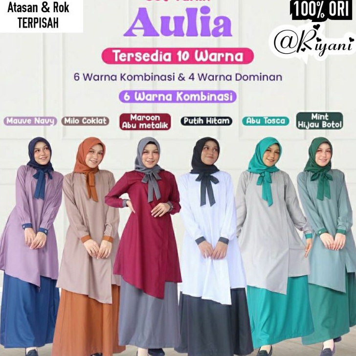 HOT Product Set Tunik Aulia Riyani Setelan Kerja Wanita Baju Dinas Kerja Wanita Original brand Riyan