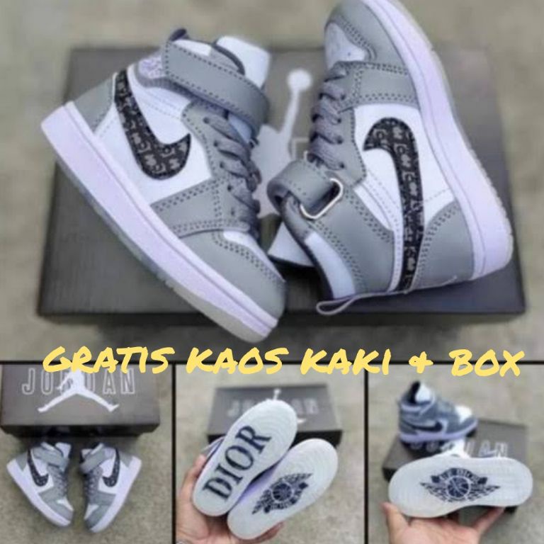 ☆ SEPATU JORDAN ANAK DIOR / SEPATU SNEAKER ANAK / SEPATU ANAK LAKI / SEPATU ANAK PEREMPUAN / SEPATU 