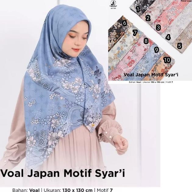 Sale SEGIEMPAT SYARI 130X130 JILBAB UMAMA SCARF KERUDUNG SEGI4 JUMBO MOTIF Termurah