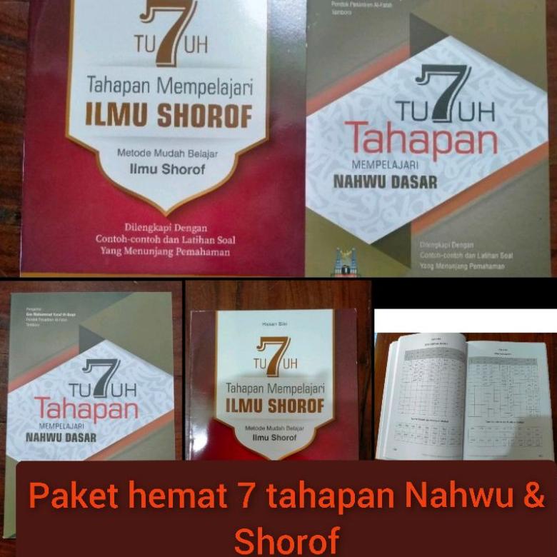 

ERA023 paket hemat kitab 7 tahapan Nahwu & shorof PP temboro +