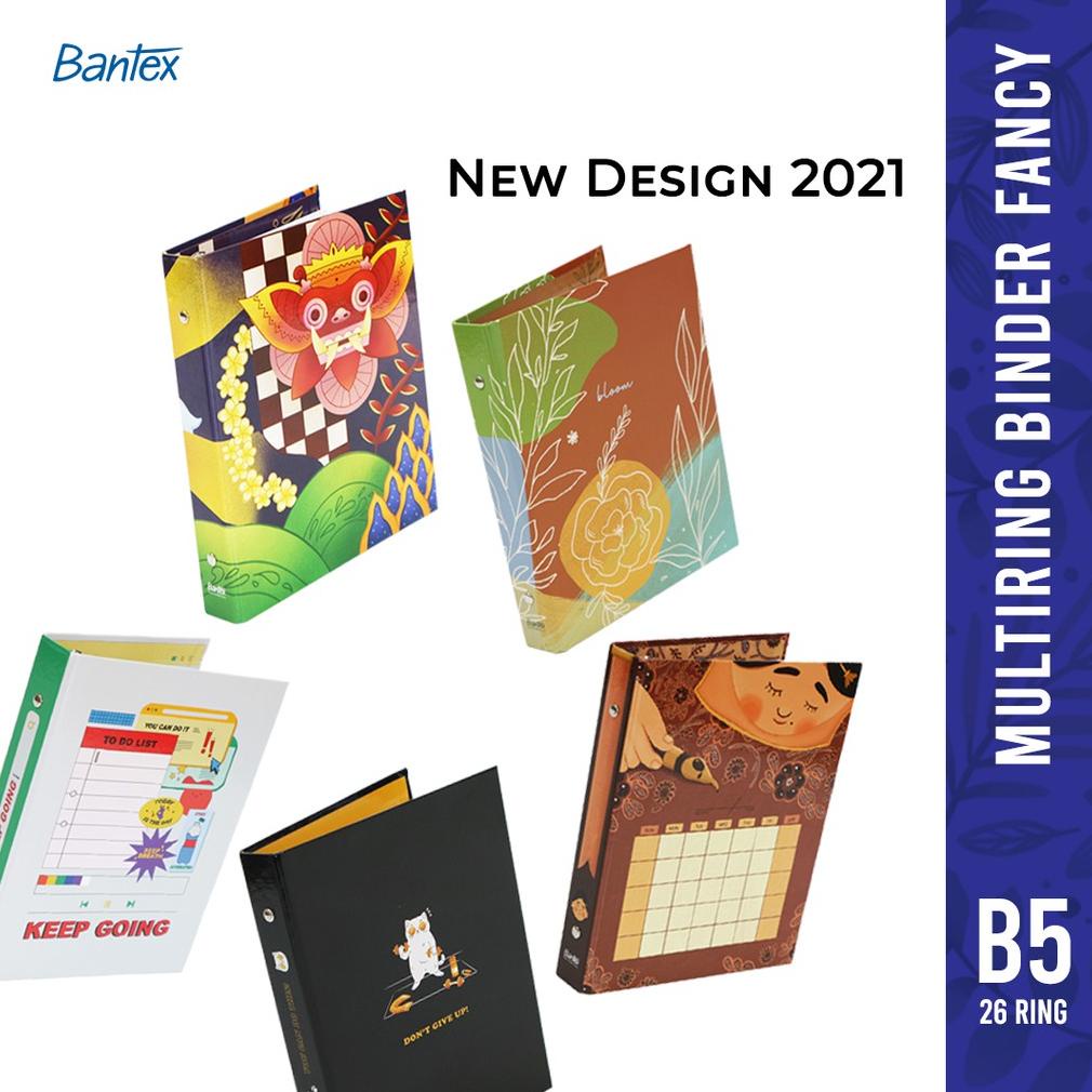 

ERA151 [BMS Surabaya] NEW Binder Multiring Bantex B5 26 Ring Motif Fancy #1328 +
