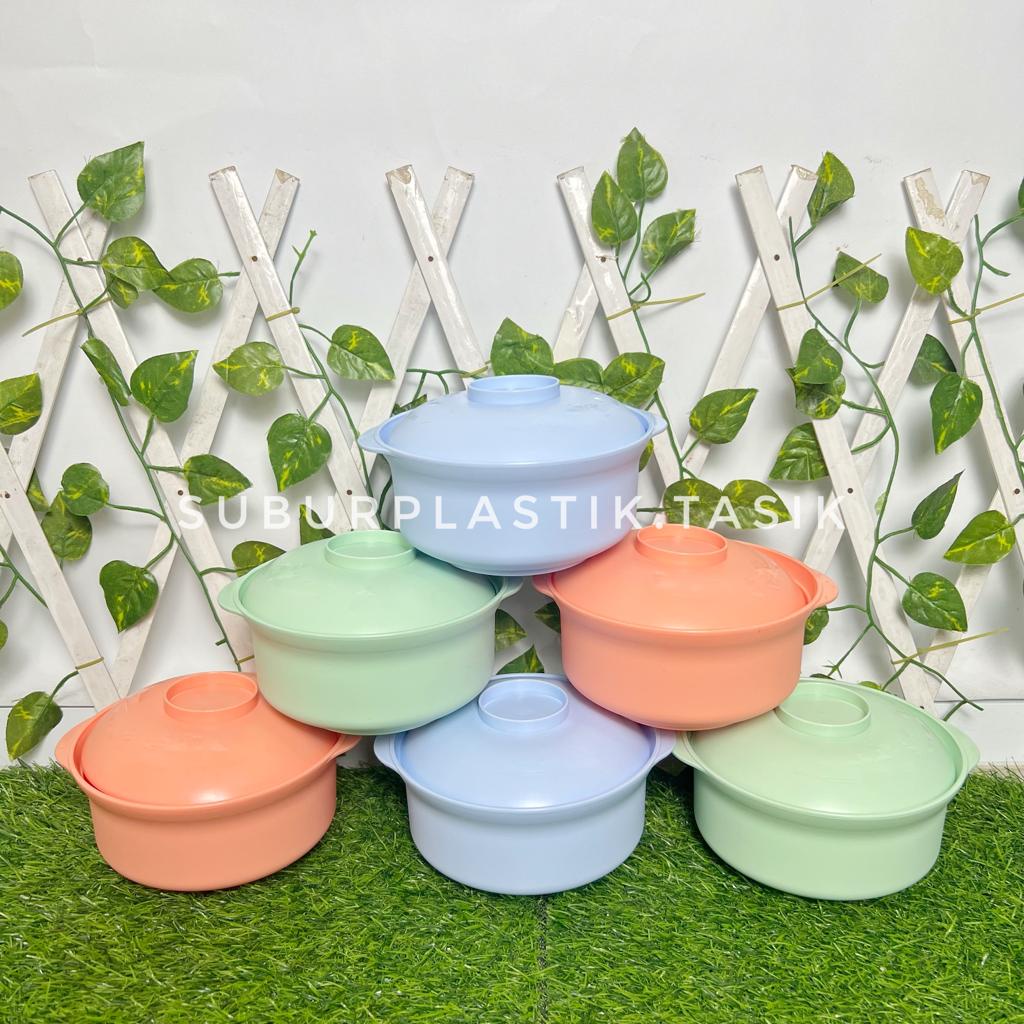 [3 & 6 pcs] Mangkuk Tutup Plastik Calista | Basi Mini | Wadah Sayur Mini | Mangkuk Anak | Murah | Fo