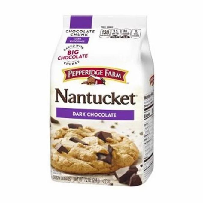 

] Pepperidge Farm Nantucket Dark Chocolate Biskuit 204 gr