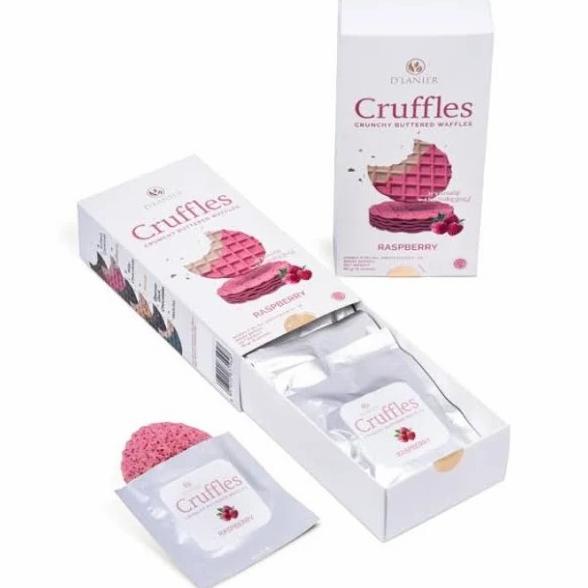 

*****] D'Lanier Cruffles Crunchy Buttered Waffles Rasberry Chocolate 66gr