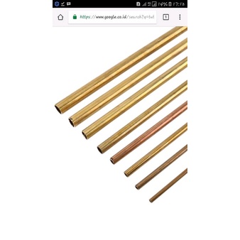 Pipa kuningan od 6.3mm id 5mm x4mtr rintakst