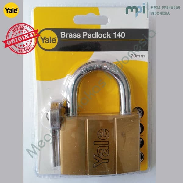 GEMBOK YALE V140 70 MM BRASS PADLOCK SERIES GEMBOK MURAH