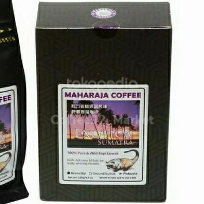 

:=:=:=:=] MAHARAJA Coffee Luwak Robusta Exotica Sumatra 4,5oz/120g BokBubuk/Biji