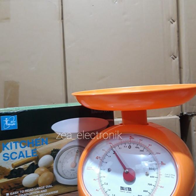 populer] TIMBANGAN MANUAL TANITA 1401 TIMBANGAN DAPUR UKURAN 2KG ORIGINAL(OREN)